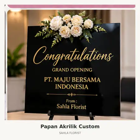 Papan Bunga Akrilik Pakuwon City